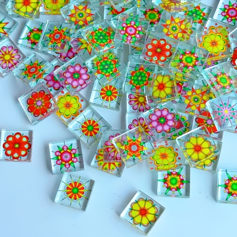Candle Making Supplies Online - 100/200 Gramm transparentes Mosaikmaterial, 2,3*2,3 cm