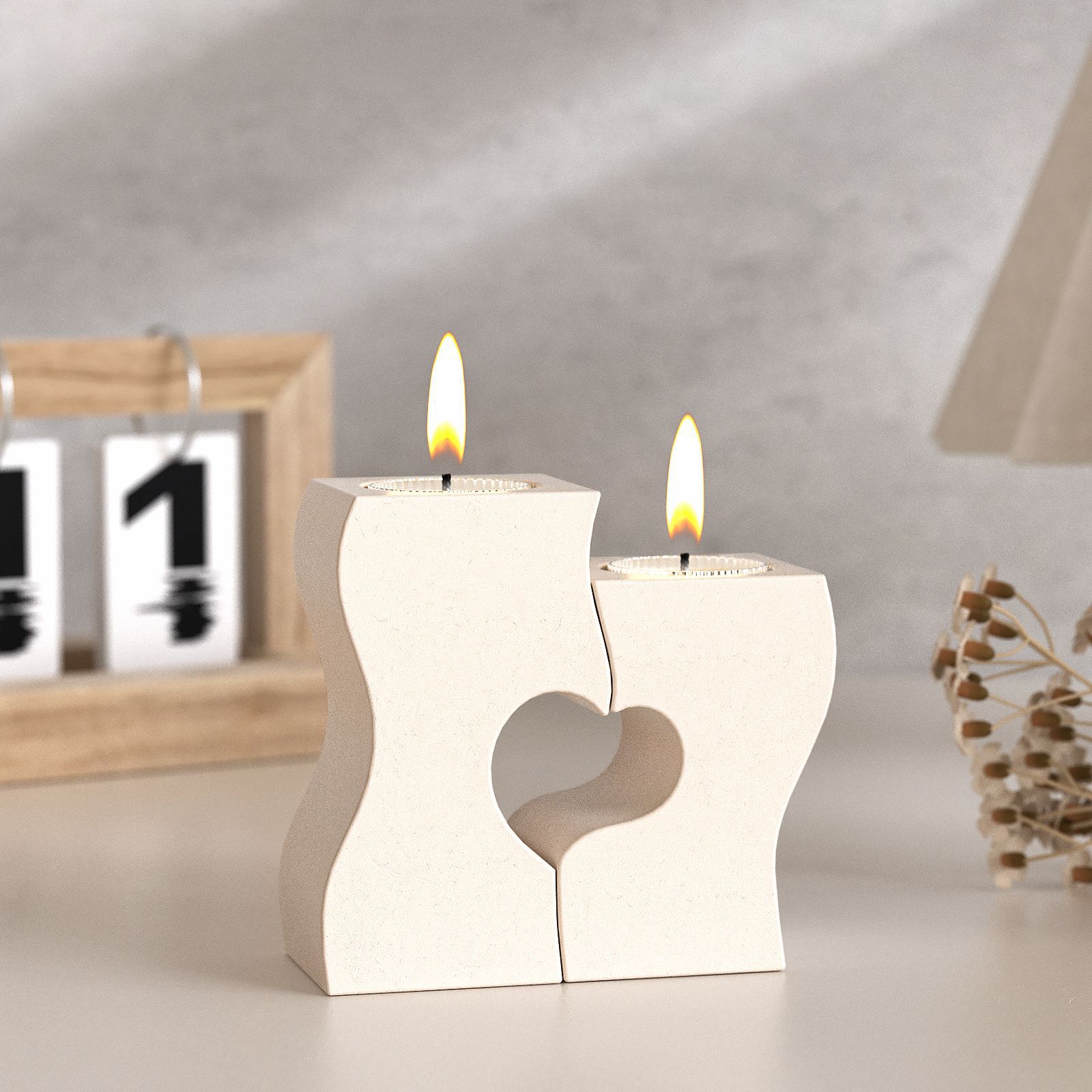 Candle Making Supplies Online - S Herz Kerzenständer Silikon Formen DIY