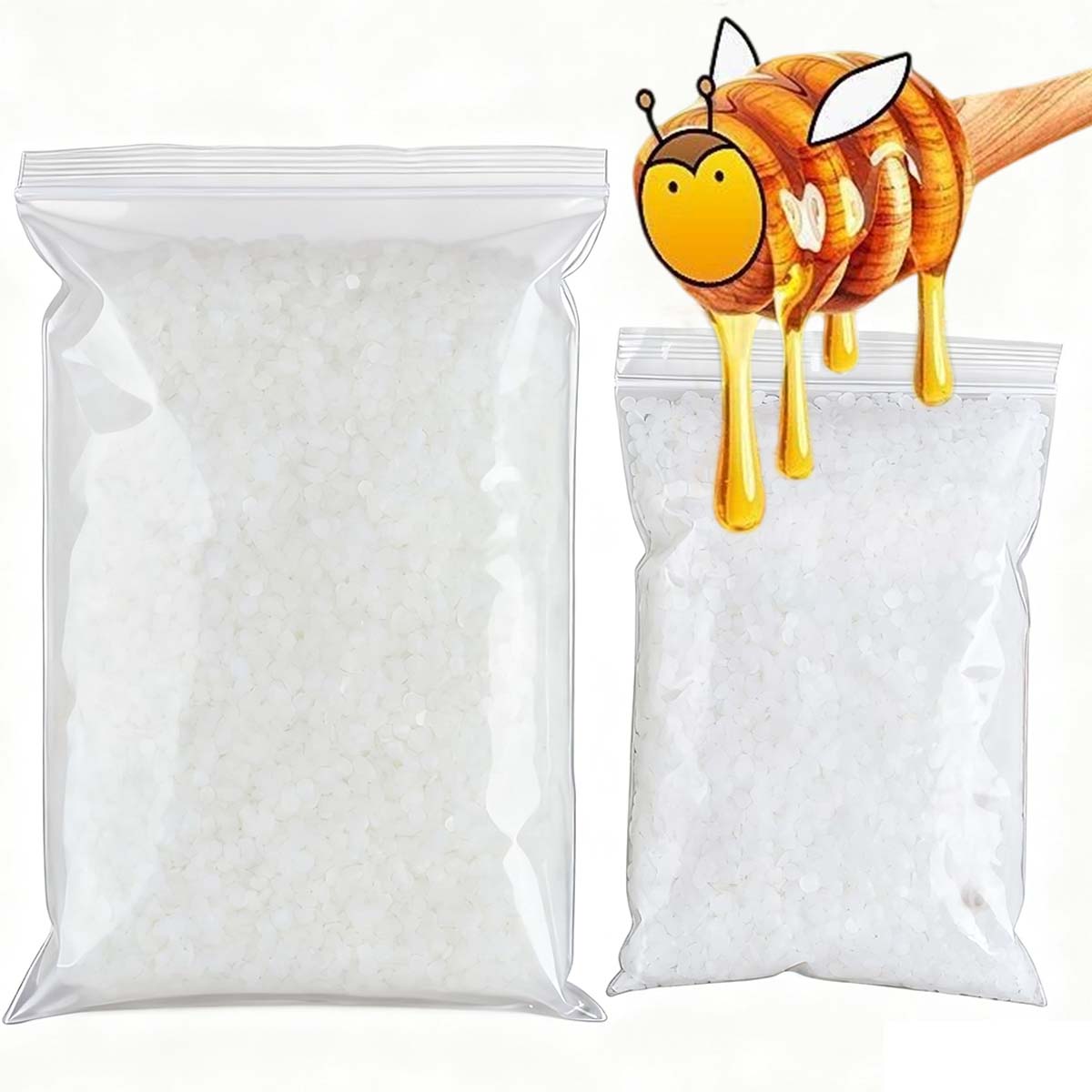 Candle Making Supplies Online - 200g-1000g Weißes Bienenwachs Reines Natürliches Granulat