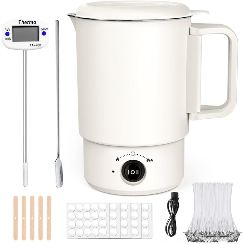 Candle Supplies Uk - Elektrisches Wachsschmelztopf-Set, 800 ml, Schmelzer für