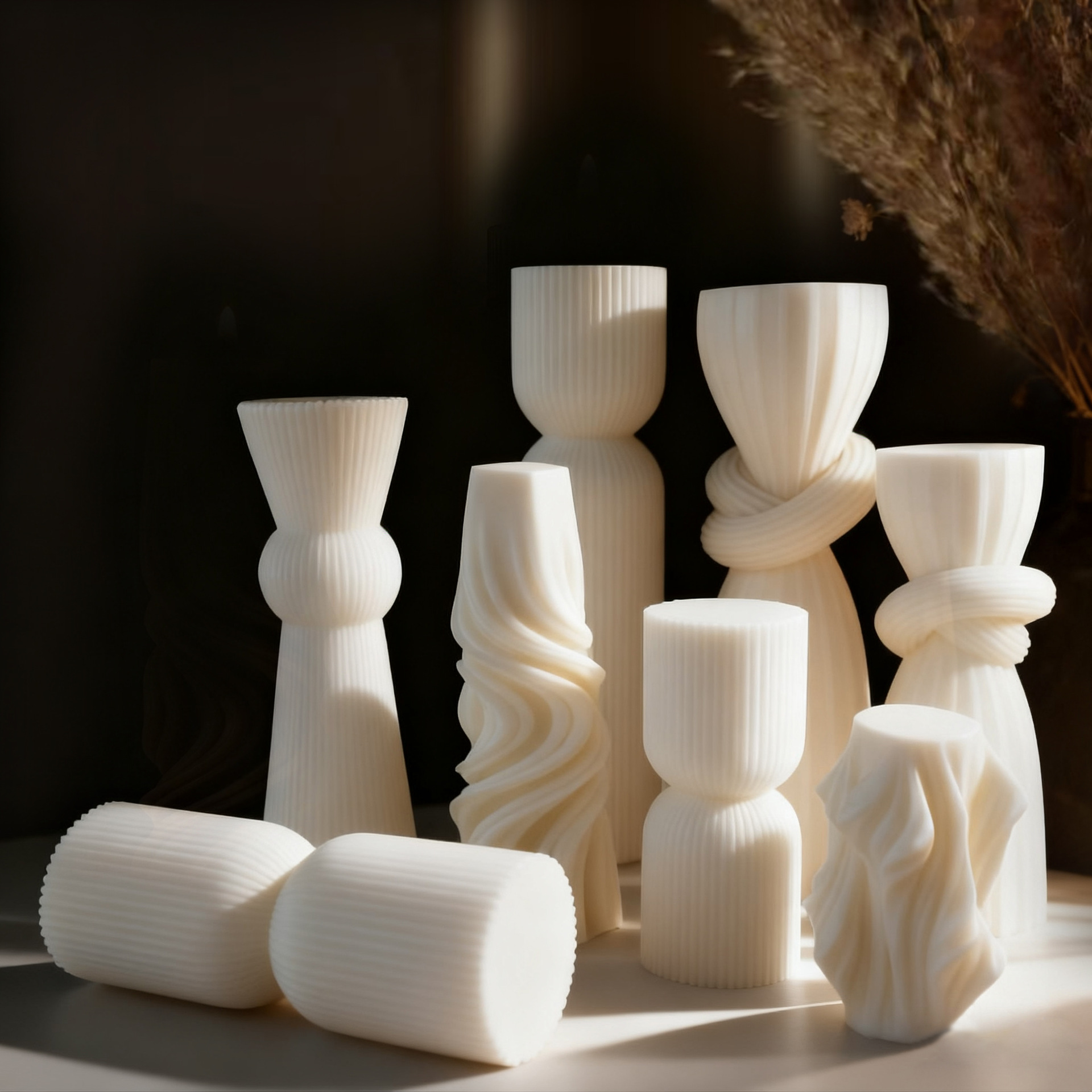 Nordische Minimalistische Weiß – Candle Supplies Free Shipping Bewertung und Preis