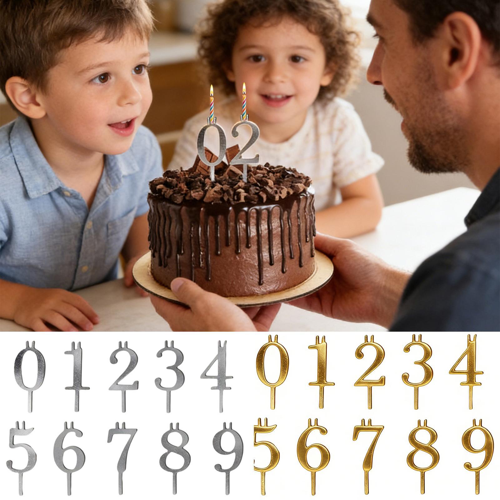 10 Stück 0-9 Zahlen-Kuchenaufs – Candle Making Supplies Online Bewertung und Preis